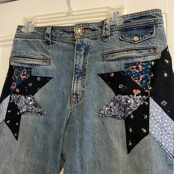 Coach vintage patchwork jeans